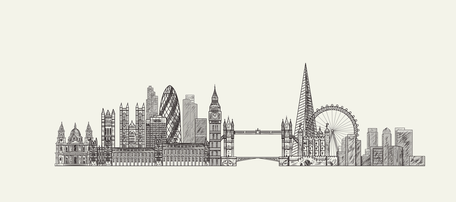 Лондон панорама Графика