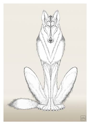 375x530 Lone Wolf - Lone Wolf Drawing