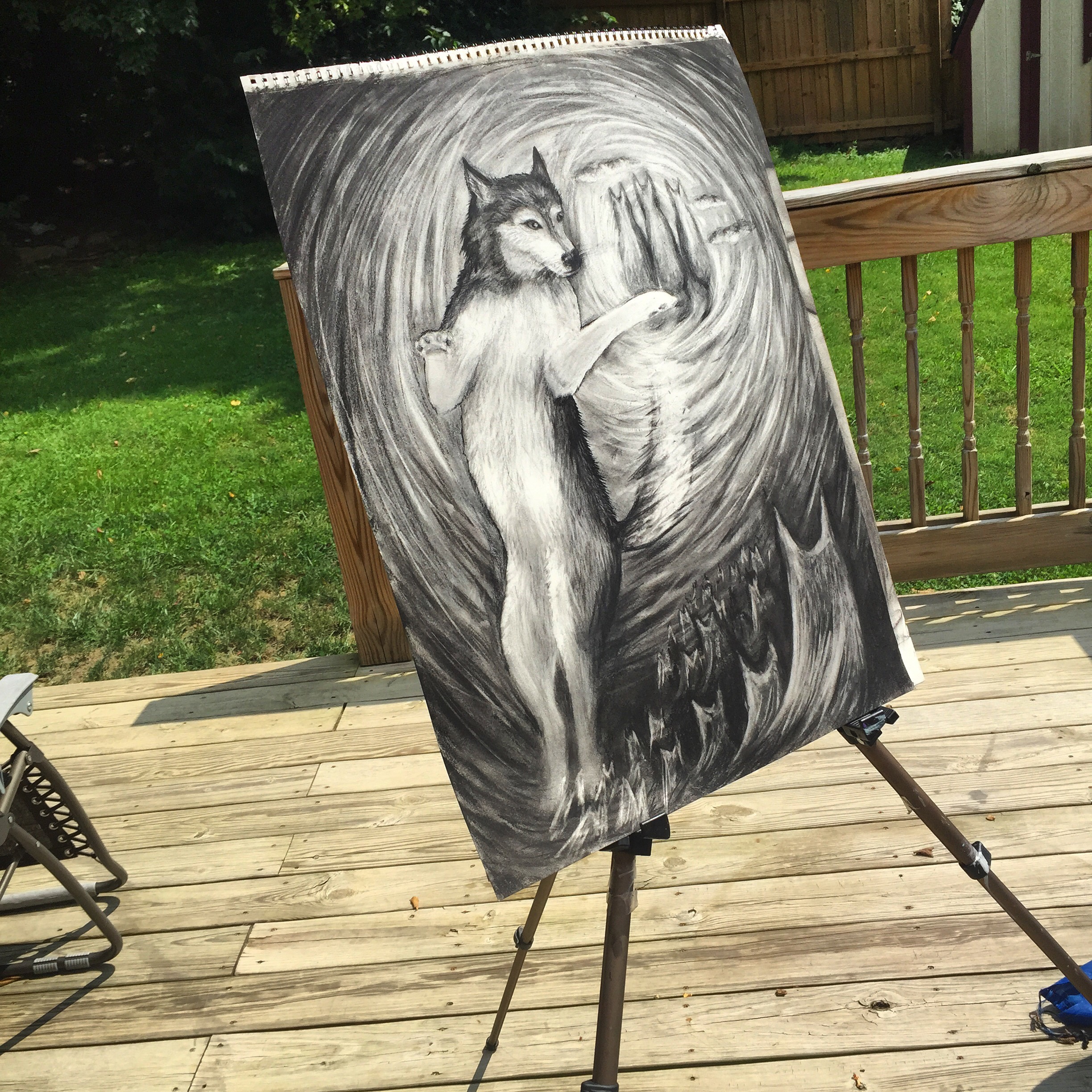 2448x2448 Lone Wolf The Howl Of The Free Spirit Art Of Social Work - Lone Wolf Drawing