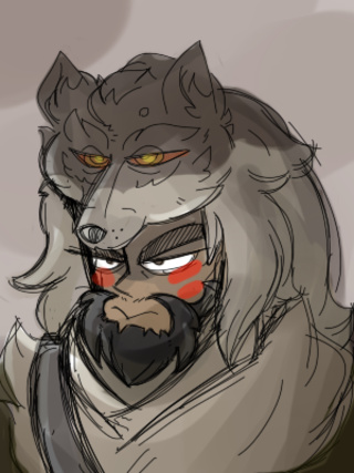 320x427 Lonewolf Drawings On Paigeeworld Pictures Of Lonewolf - Lone Wolf Drawing