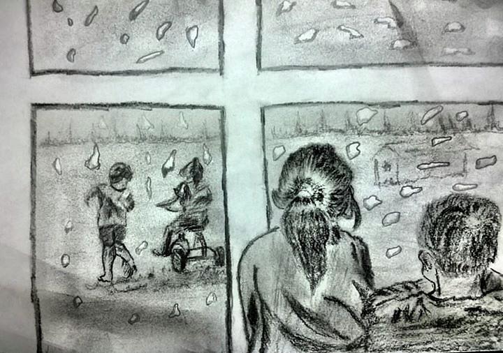 720x506 Loneliness Drawing - Loneliness Drawing