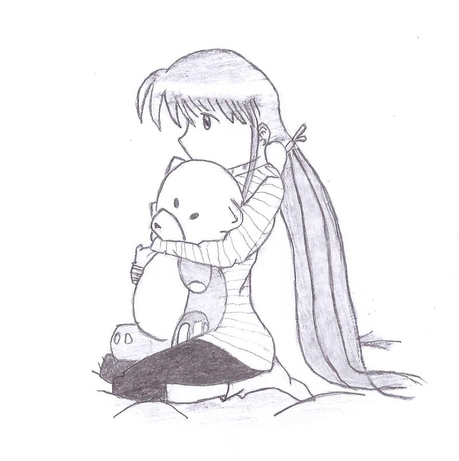 896x900 Loneliness Drawing - Loneliness Drawing