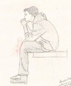 Lonely Boy Drawing at PaintingValley.com | Explore collection of Lonely ...