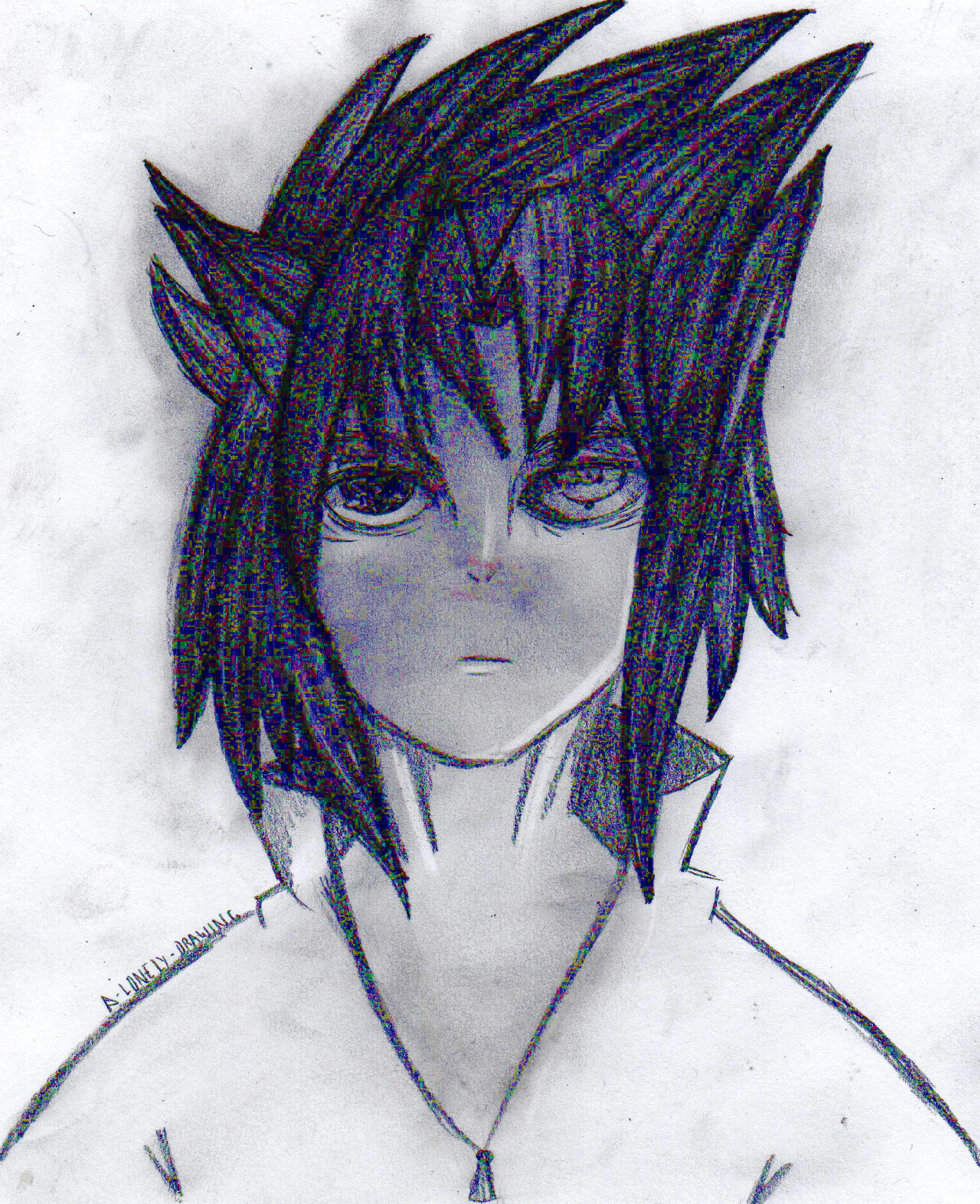 2177x2673 Sasuke - Lonely Drawing