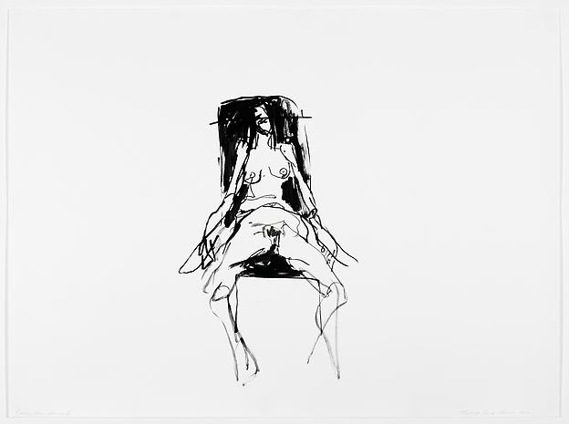 624x465 tracey emin lonely chair drawing v, gouache on paper x - Lonely Drawing