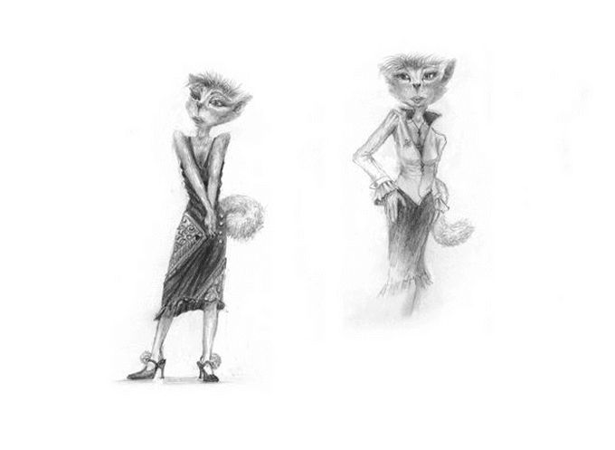 680x497 Dog Prints Character Drawings - Lonely Drawing