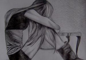 300x210 lonely girl drawing - Lonely Girl Drawing