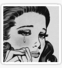 210x230 lonely girl drawing stickers redbubble - Lonely Girl Drawing