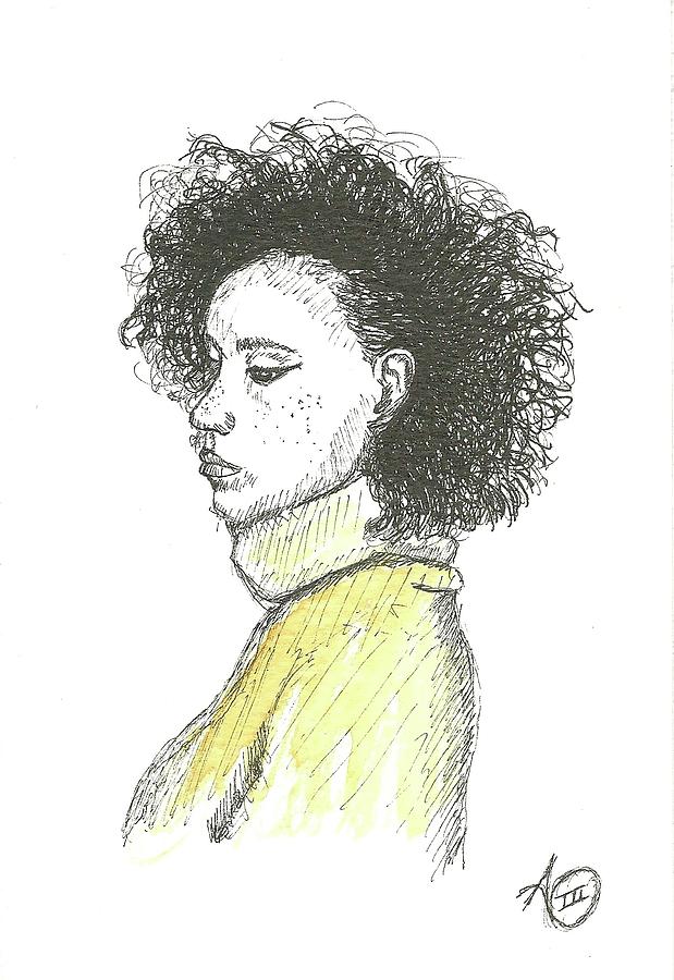 619x900 lonely girl drawing - Lonely Girl Drawing