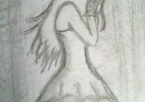 300x210 sad lonely girl crying sketch lonely sad girl crying drawing - Lonely Girl Drawing