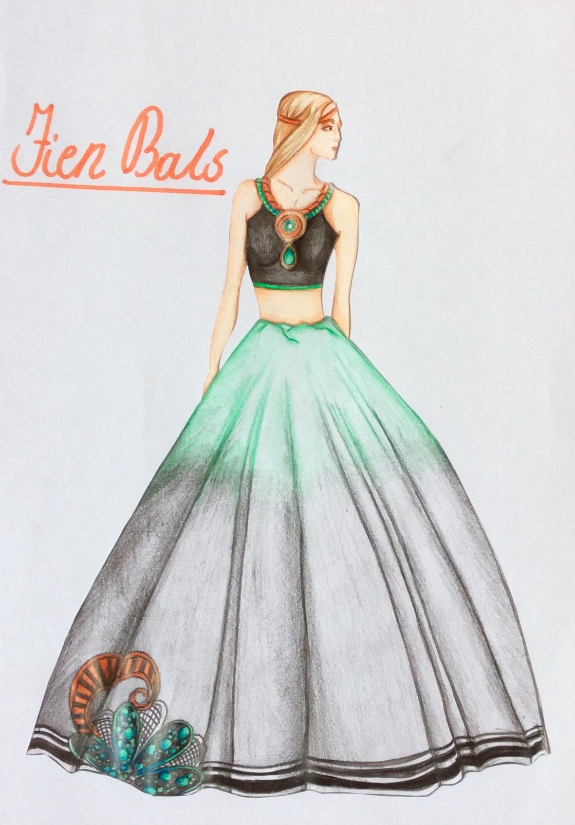 1181x1694 Long Dress - Long Dress Drawing