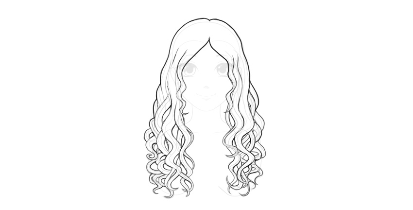 850x432 How To Draw Anime Hair - Long Hair Drawing