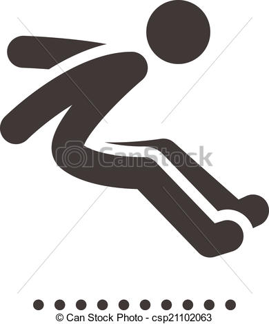 390x470 Summer Sports Icons - Long Jump Drawing