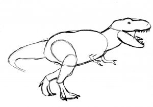 300x210 long neck dinosaur drawing how to draw a dinosaur stepstep - Long Neck Dinosaur Drawing