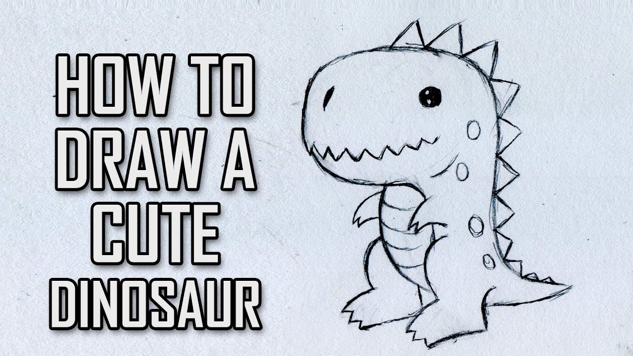 1280x720 long neck dinosaur easy drawing cartoon cute video wmstdc - Long Neck Dinosaur Drawing