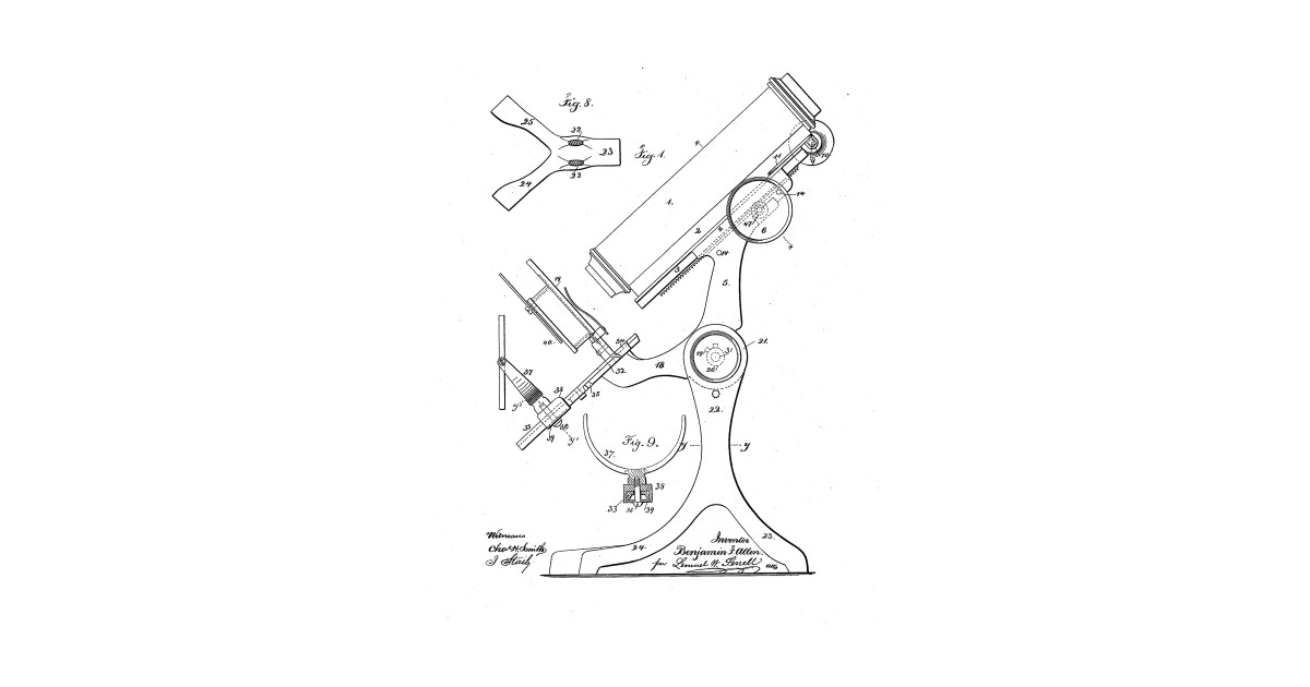 1200x630 Vintage Patent Drawing - Long Sleeve Drawing
