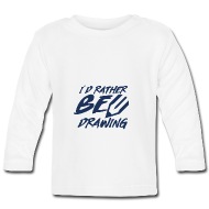 190x190 draw draftsman drawing paint painter baby longsleeve shirt - Long Sleeve Shirt Drawing