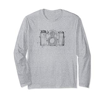 342x320 Camera Patent Drawing Photography Long Sleeve T Shirt - Long Sleeve T Shirt Drawing