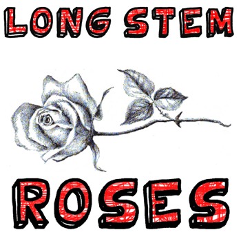350x350 how to draw long stem roses with easy step - Long Stem Rose Drawing