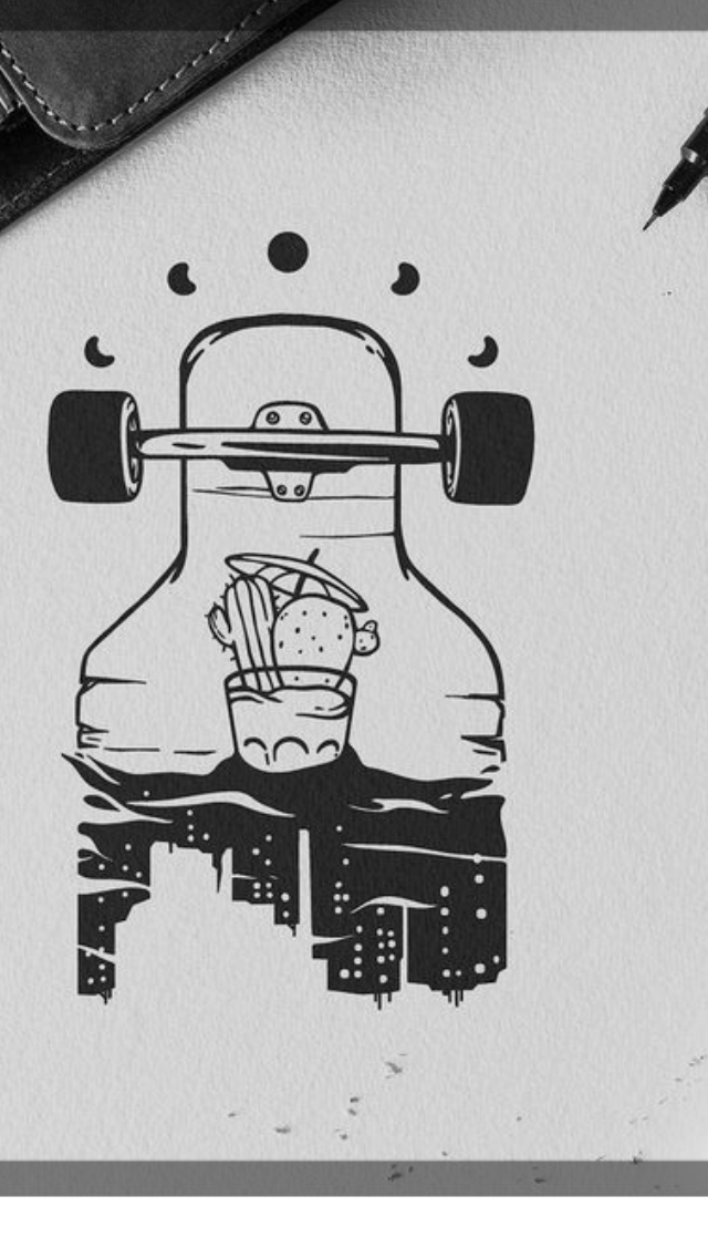 640x1136 Queenjxrden Tattoo Projects In Drawings, Art Drawings, Art - Longboard Drawing