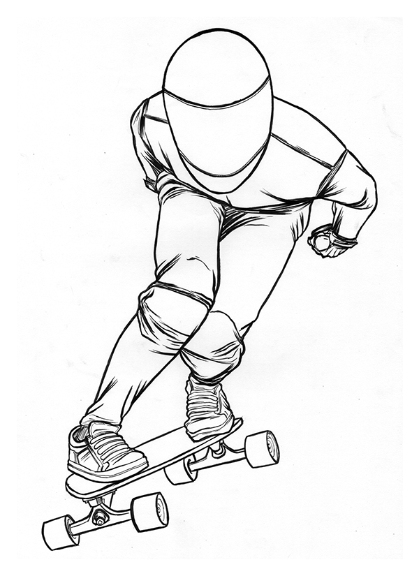 Longboard Drawing at Explore collection of
