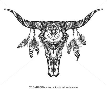450x379 longhorn cattle clipart drawing - Longhorn Cattle Drawings