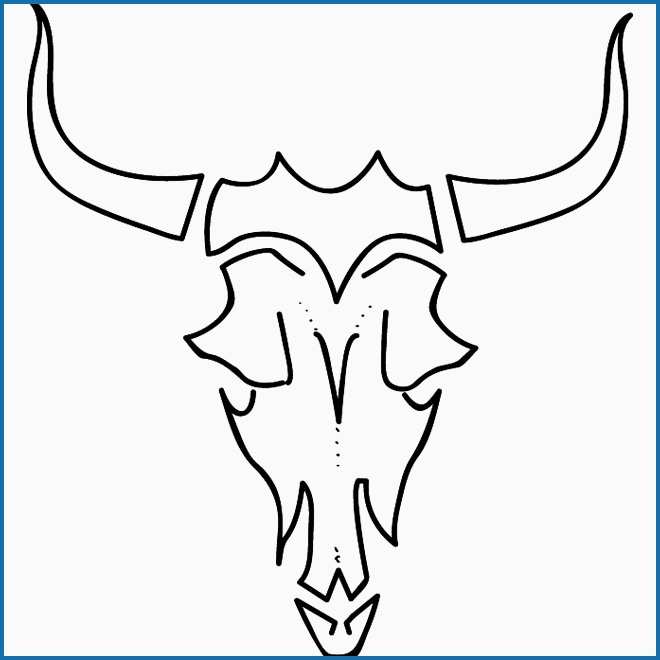 660x660 Longhorn Coloring - Longhorn Drawing