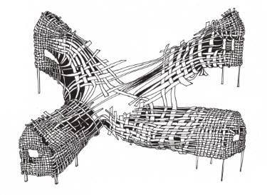 375x273 Longhouse Drawing - Longhouse Drawing