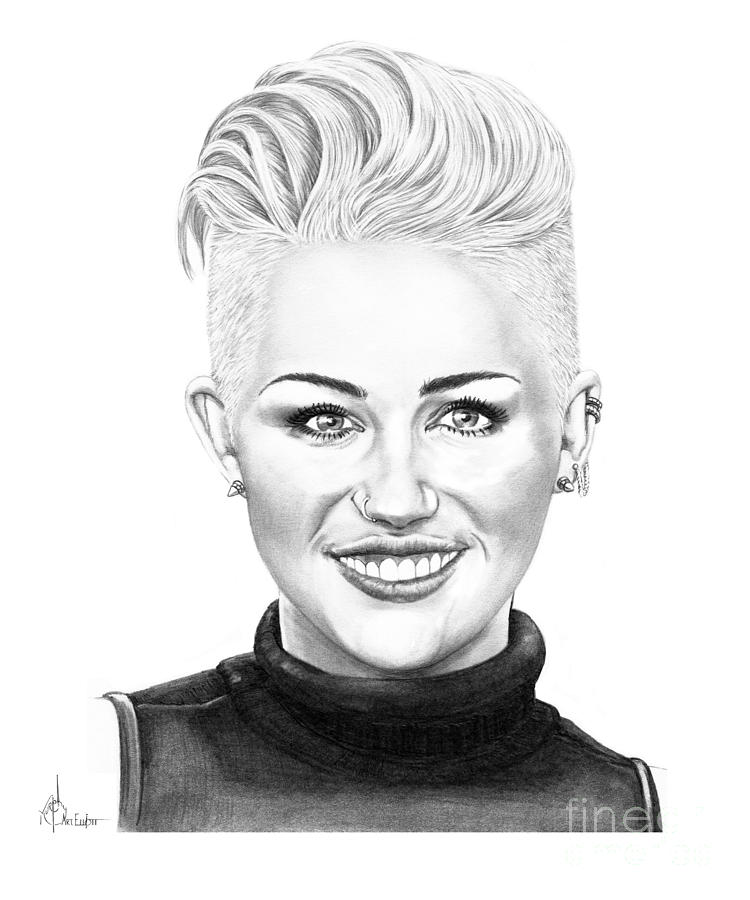 750x900 miley cyrus new look drawing - Look Drawing