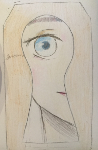 320x491 Looking Through The Keyhole - Looking Through A Keyhole Drawing