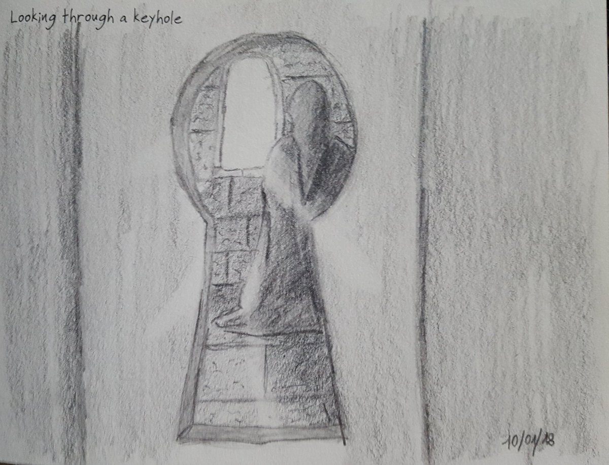 Looking Through A Keyhole Drawing at Explore