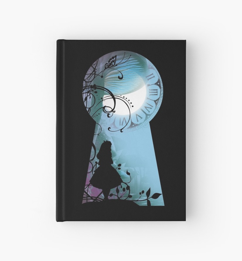 827x889 Alice - Looking Through A Keyhole Drawing