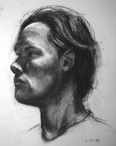 380x480 Art Ballelli - Looking Up Drawing