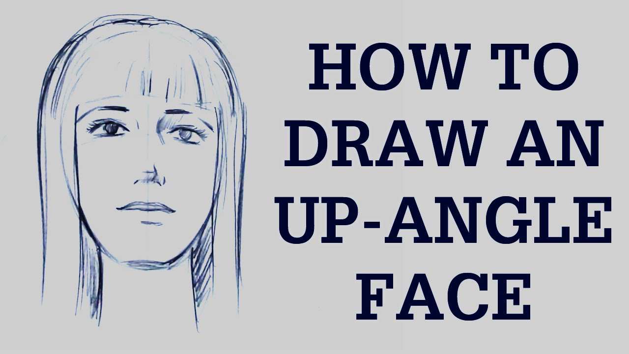 1280x720 Draw A Face Looking Up - Looking Up Drawing