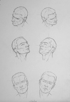 276x400 more loomis head drawings - Loomis Head Drawing