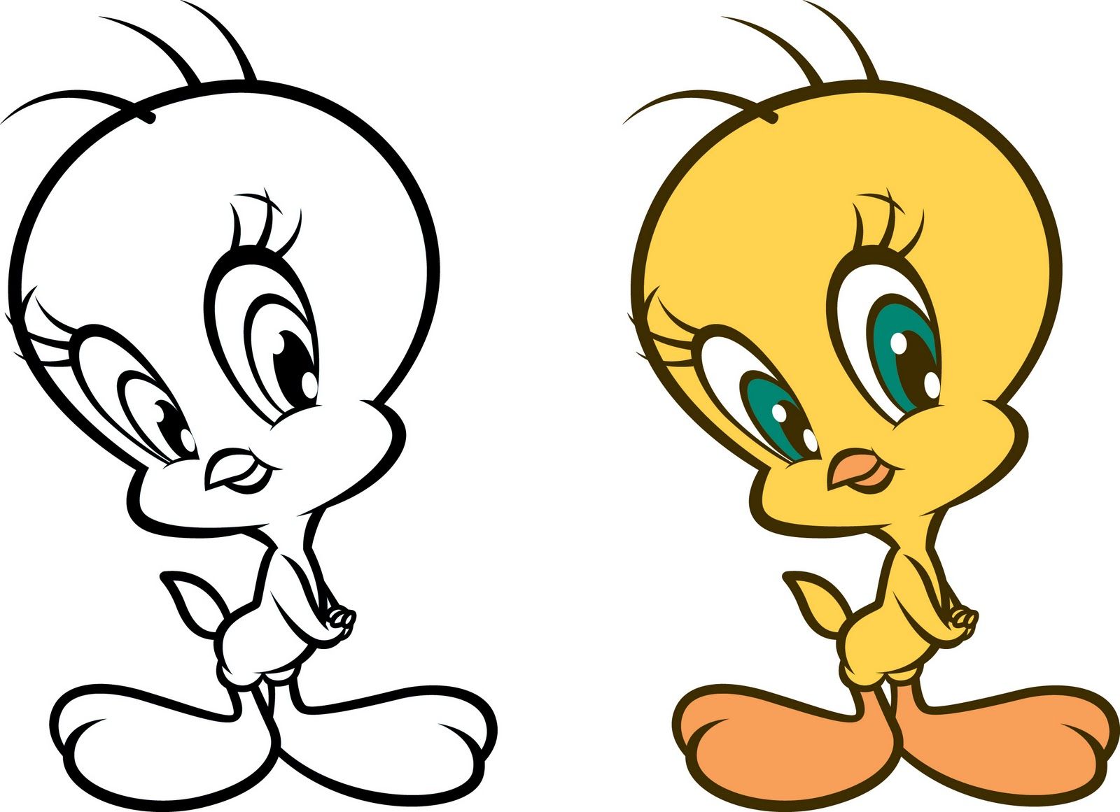 1600x1161 easy to draw looney tunes characters clipart drawing - Looney Toons Drawings