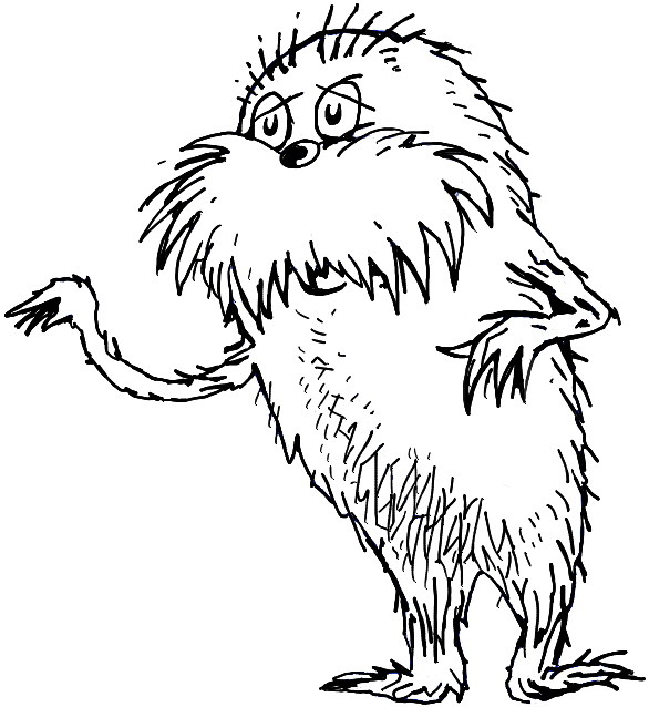 586x638 how to draw the lorax - Lorax Drawing