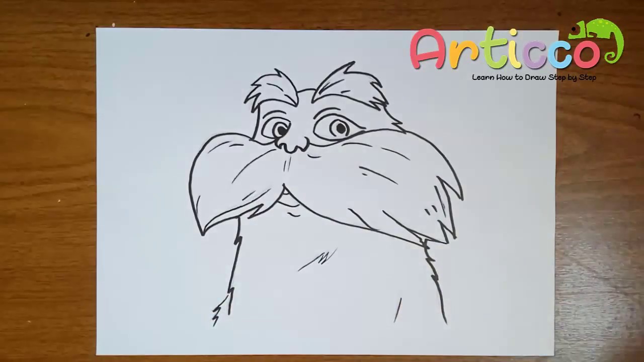 1280x720 how to draw the lorax step - Lorax Drawing