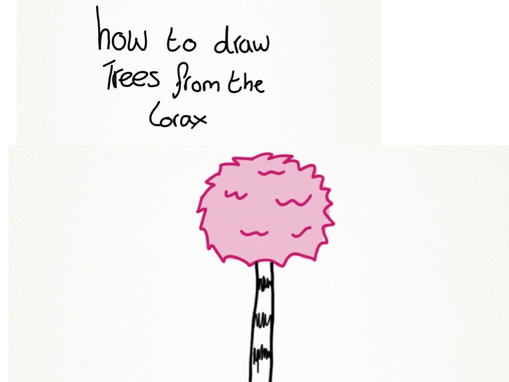1024x768 how to draw the trees from the lorax art showme - Lorax Drawing
