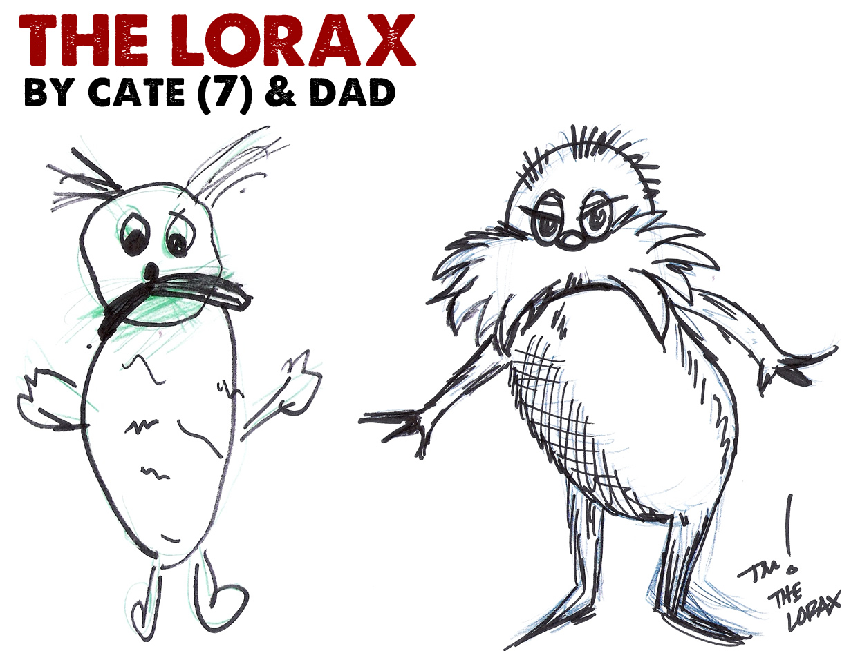 1244x943 the lorax minute marvels - Lorax Drawing