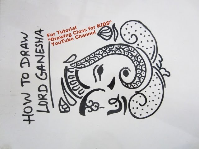 640x480 How To Draw - Lord Ganesha Drawing