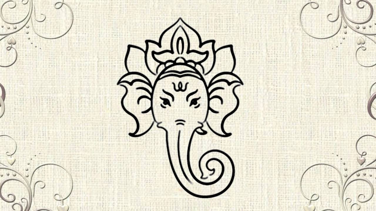 1280x720 How To Draw Lord Ganesha - Lord Ganesha Drawing