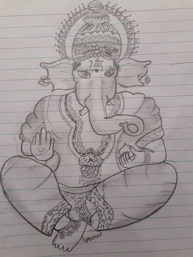 675x900 Lord Ganesha Drawing - Lord Ganesha Drawing