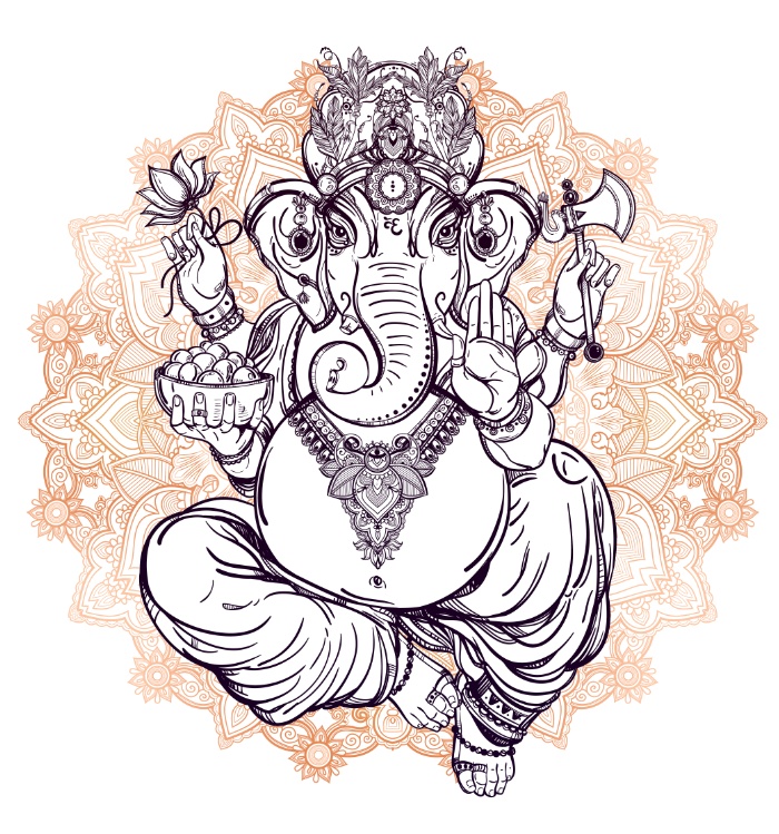 700x749 Lord Ganesha Drawing Drawing Skill - Lord Ganesha Drawing Images