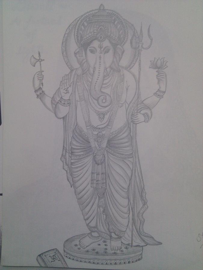 675x900 Lord Ganesha Drawing - Lord Ganesha Drawing Images