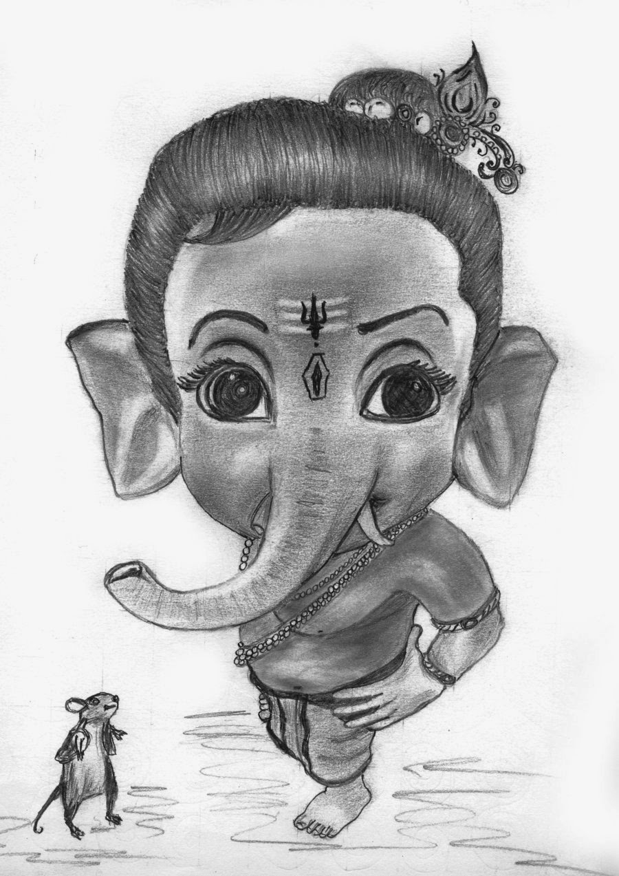 900x1273 pencil drawing lord ganesh lord ganesh sketch free download clip - Lord Ganesha Drawing Images