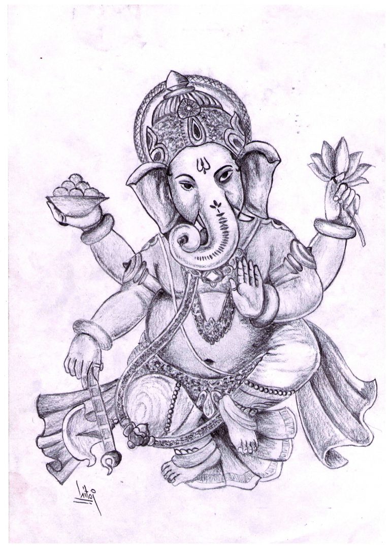 768x1078 pencil sketch ganesha simple pencil sketches of lord ganesha lord - Lord Ganesha Drawing Images