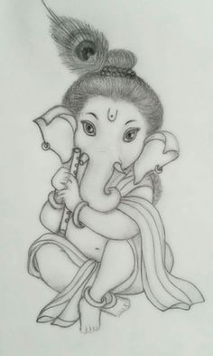 236x393 Lord Ganesha Drawing - Lord Ganesha Drawing Pictures