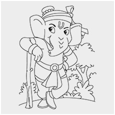 230x230 Pleasant Ideas Of Ganpati Coloring Pages Coloring Pages - Lord Ganesha Drawing Pictures