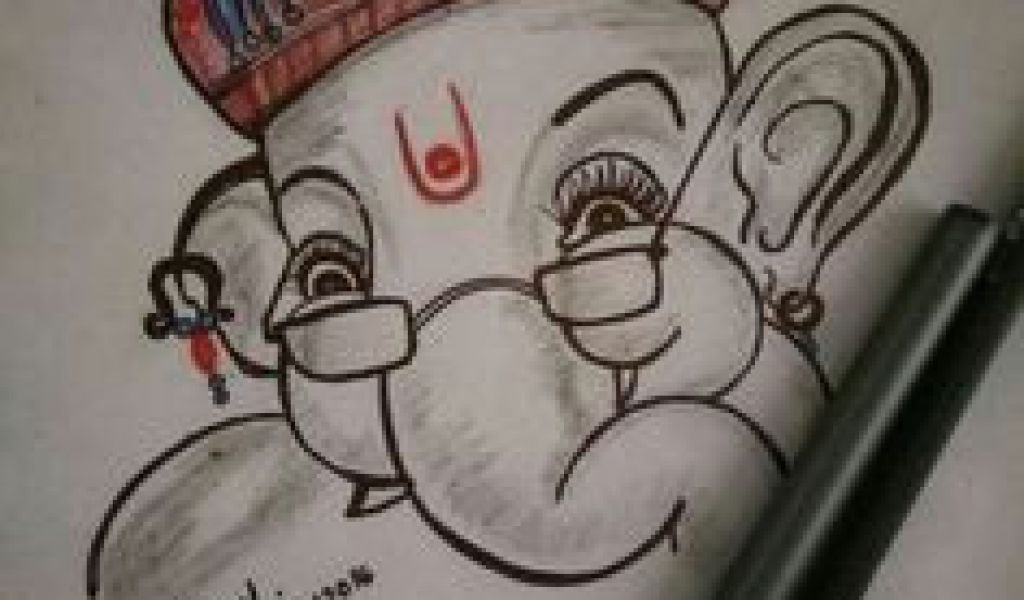 1024x600 Easy Drawing Vinayagar Lord Ganesha Drawing Google Search - Lord Ganesha Drawing Pictures